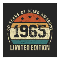 Idée vintage 1965 pour les 60 ans
