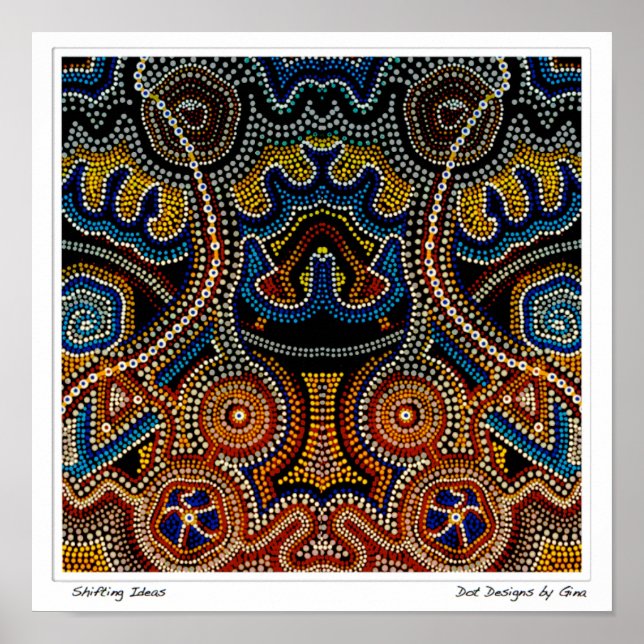 Poster Idées changeantes - Dot Designs par Gina (Devant)