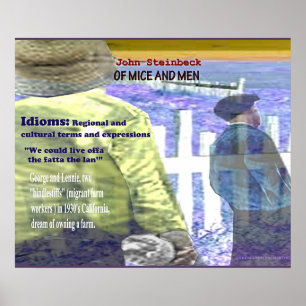 Poster Idioms de souris et d'hommes