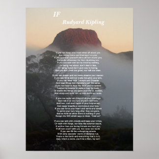 Poster If - Rudyard Kipling