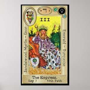 Poster Ifdawn Deepdream Tarot Key 3 ~ L'impératrice