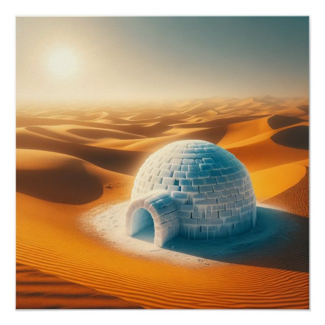 Poster Igloo de sable du désert  (Devant)