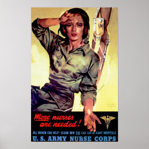Poster Il Faut Plus D'Infirmières ~ Corps D'Infirmières