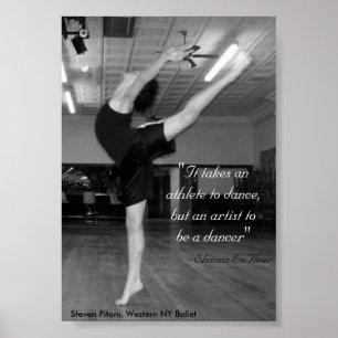 Poster Il prend un artiste