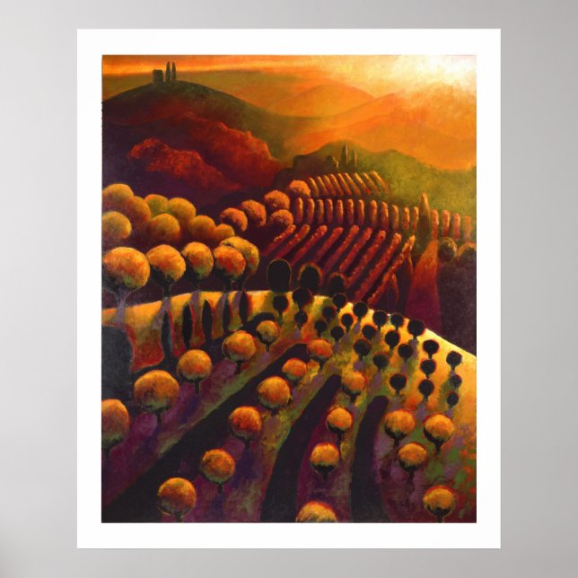 Poster Il tramonto dalla cucina (Devant)