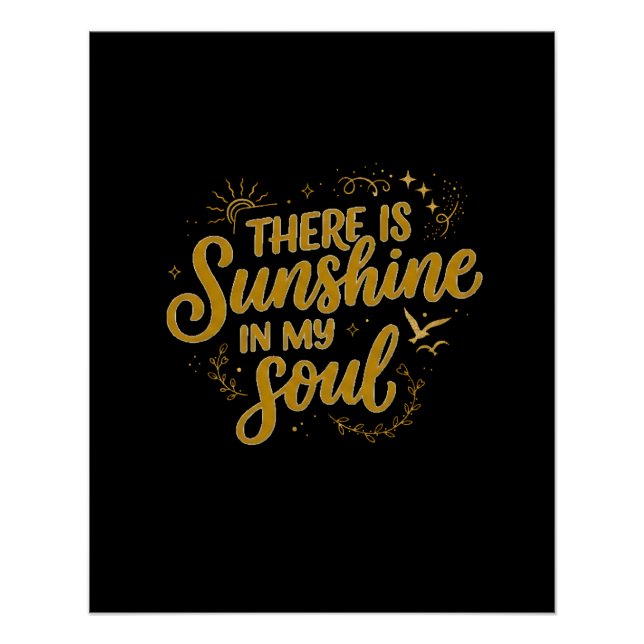 Poster Il y a du Soleil dans mon Âme (Devant)