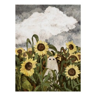 Poster Il y a encore un fantôme dans le champ de tourneso