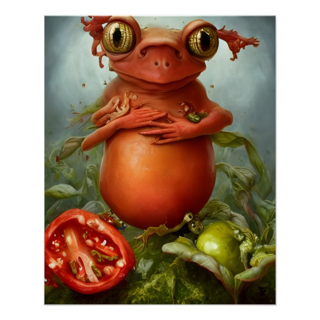 Poster Il y a une créature dans ma salade (Devant)