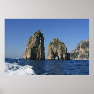 Poster Île de Capri, Faraglioni