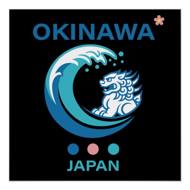 Poster Île d'Okinawa Japon (Devant)
