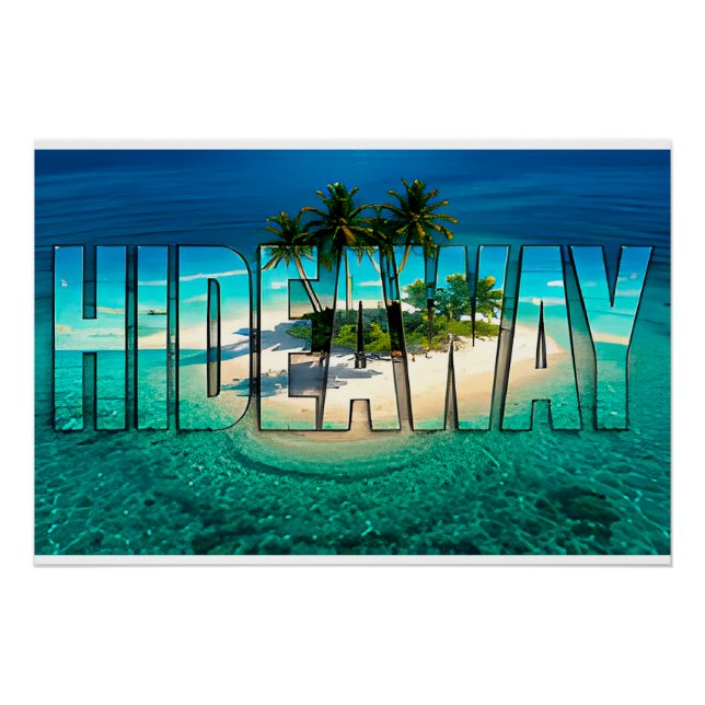 Poster Île privée de luxe Hideaway (Devant)