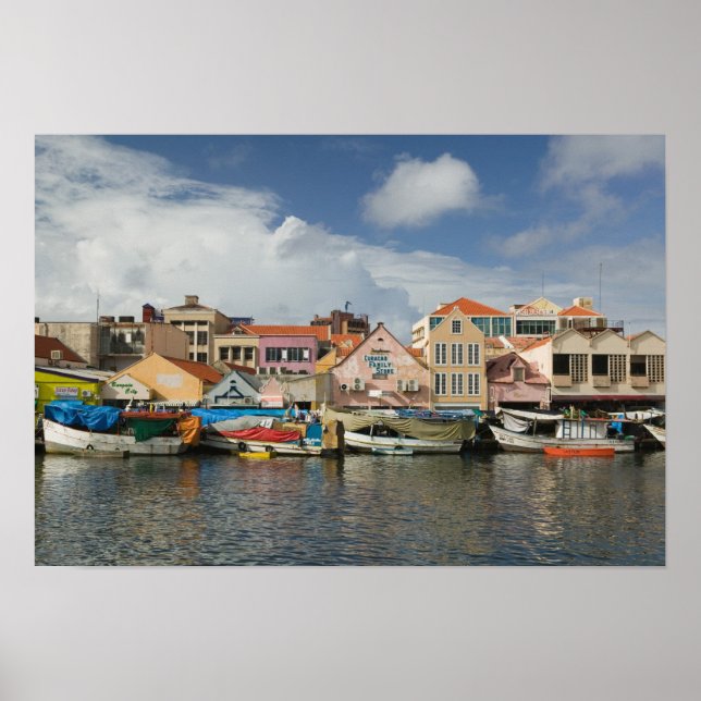 Poster Îles ABC, CURAÇAO, Willemstad : Punda, (Devant)