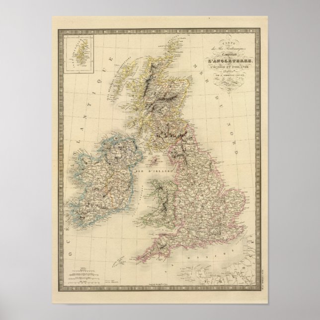 Poster Îles britanniques 2 (Devant)