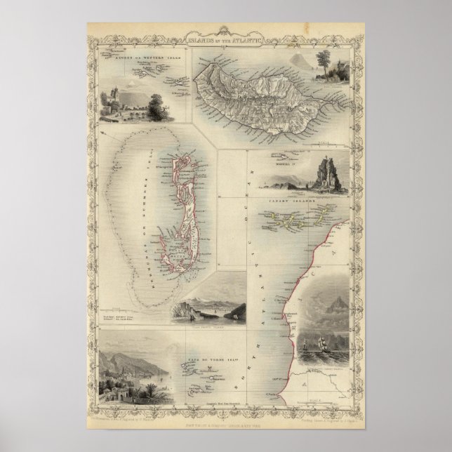 Poster Îles Dans L'Atlantique (Devant)