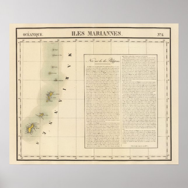 Poster Îles Mariannes Océanie no 5 (Devant)