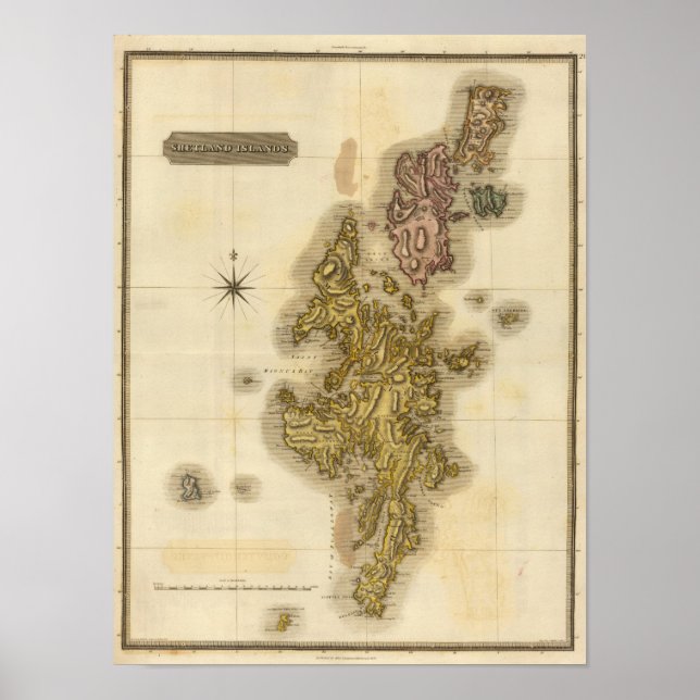 Poster Îles Shetland (Devant)