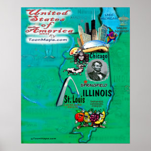 Poster Illinois USA