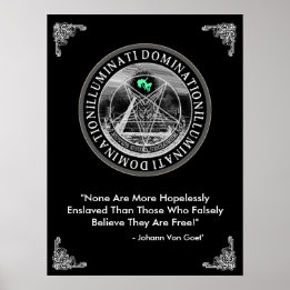 Poster Illuminati Domination 18" x 24"
