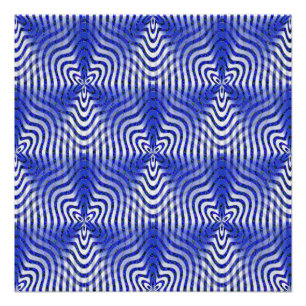 Poster Illusions en bleu....