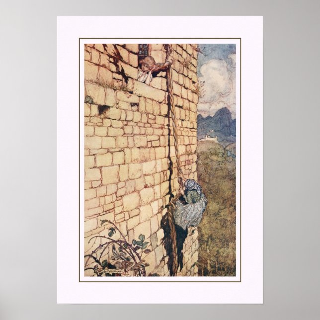 Poster illustration Arthur Rackham (Devant)
