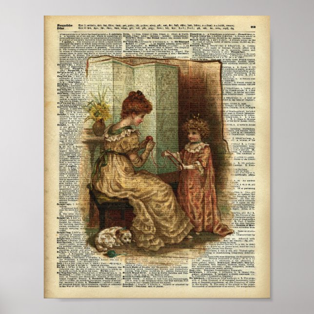 Poster Illustration au crochet du livre enfant (Devant)