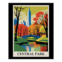 Illustration colorée de Central Park