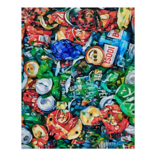 Poster Illustration colorée de la soude d'aluminium conca