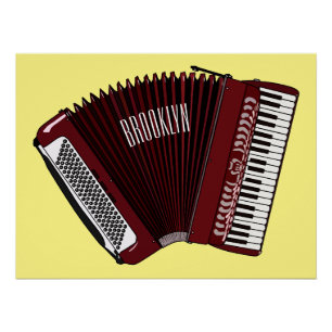 Poster Illustration d'accordion