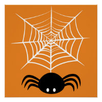 Illustration d'araignée d'Halloween effrayante