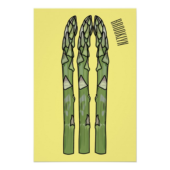 Poster Illustration d'Asparagus (Devant)