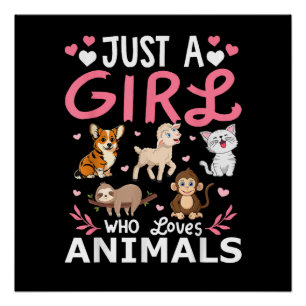 Poster Illustration de chat minimaliste mignonne pour ama