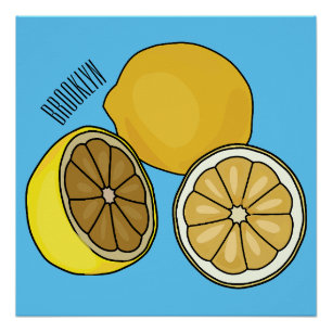 Poster Illustration de citron