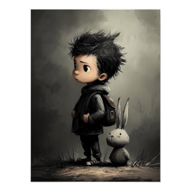 Poster Illustration de conte de fées pour enfants avec un (Devant)