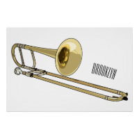 Illustration de dessin animé de Trombone