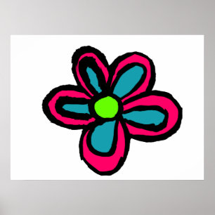 Poster Illustration de fleur