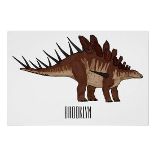 Poster Illustration de Kentrosaurus