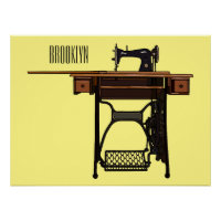 Illustration de la machine à coudre