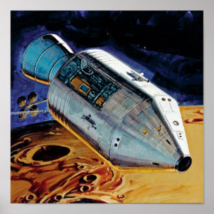 Poster Illustration de l'orbite lunaire du sous-satellite
