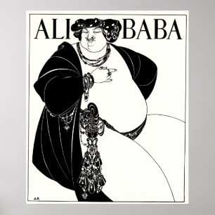 Poster Illustration de Nouveau d'art : Beardsley - baba