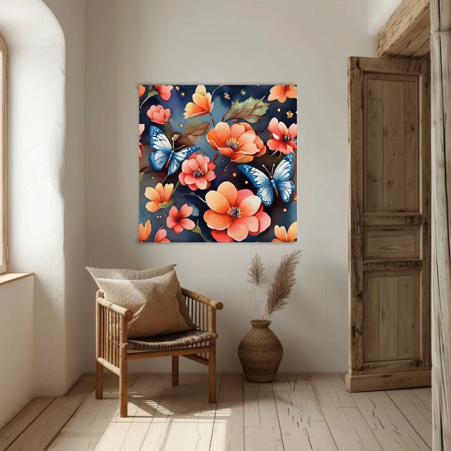 Poster Illustration de papillon lunaire unique (Créateur téléchargé)