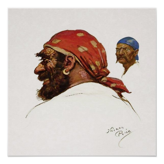 Poster Illustration de « Pirate » par Norman Price (Devant)