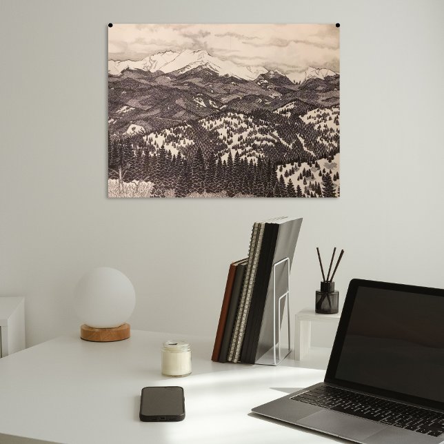 Poster Illustration de stylo/crayon de crayon de pointe (Créateur téléchargé)