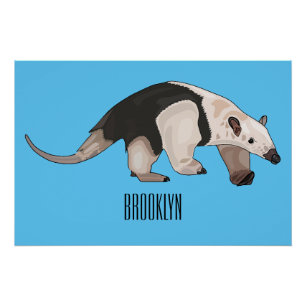 Poster Illustration de Tamandua