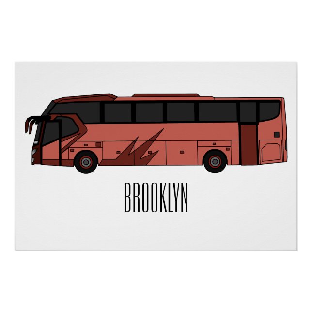 Poster Illustration du bus (Devant)