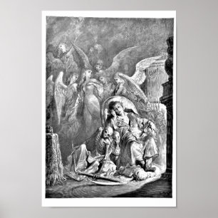 Poster Illustration du corbeau Edgar Allan Poe