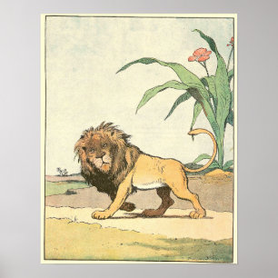 Poster Illustration du livre Lion Story