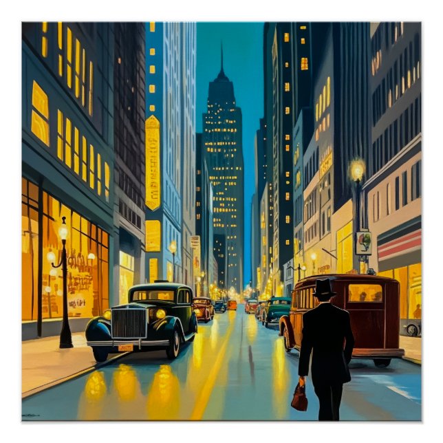 Poster Illustration du magazine City Streets (Devant)