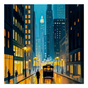 Poster Illustration du magazine City Streets