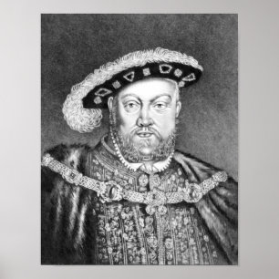 Poster Illustration du Roi Henry VIII