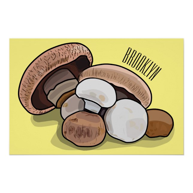 Poster Illustration d'un champignon (Devant)